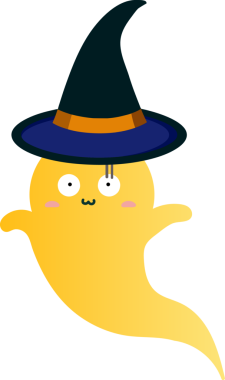 Tatlı hayalet çizgi filmi, cadılar bayramı