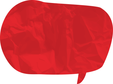 Eski grunge kağıt konuşma balonu, buruşuk element