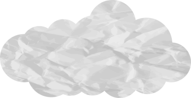 Düşük polimerli beyaz bulut.