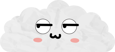 sevimli bulut kağıtları, çizgi film elementleri