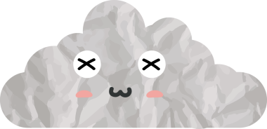 Şirin bulut kağıdı sanatı, buruşuk element