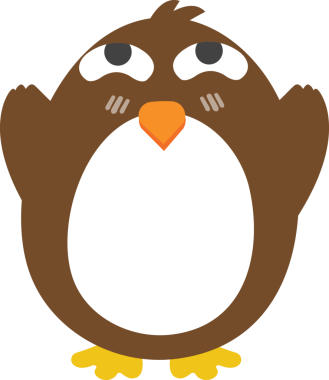 şirin çizgi film baykuşu, illüstrasyon, beyaz arkaplanda vektör