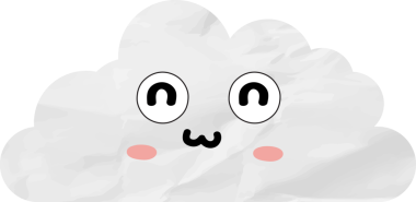 sevimli bulut kağıtları, çizgi film elementleri