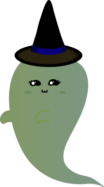 Tatlı hayalet çizgi filmi, cadılar bayramı