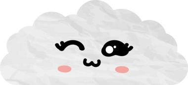 sevimli bulut kağıtları, çizgi film elementleri