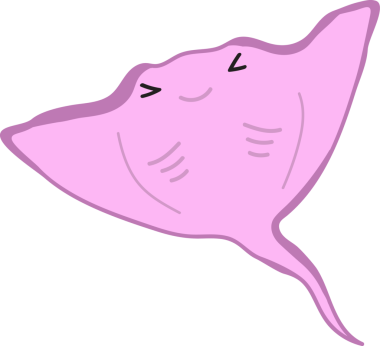 Beyaz ve mor renklerde pembe arkaplan çizilmiş şirin el çizimi