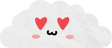 sevimli bulut kağıtları, çizgi film elementleri