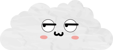 sevimli bulut kağıtları, çizgi film elementleri