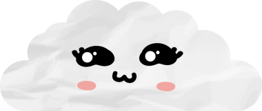 sevimli bulut kağıtları, çizgi film elementleri