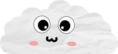 sevimli bulut kağıtları, çizgi film elementleri