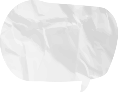 Eski grunge kağıt konuşma balonu, buruşuk element