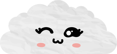 sevimli bulut kağıtları, çizgi film elementleri