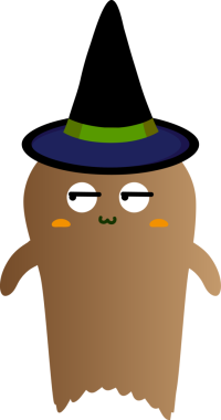 Tatlı hayalet çizgi filmi, cadılar bayramı