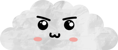 sevimli bulut kağıtları, çizgi film elementleri