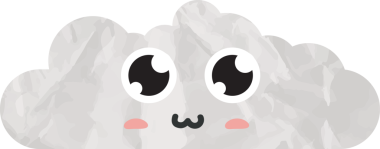 Şirin bulut kağıdı sanatı, buruşuk element