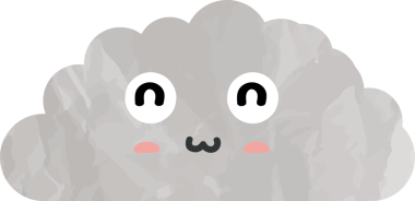 Şirin bulut kağıdı sanatı, buruşuk element