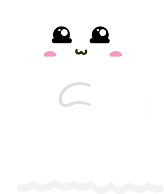 Mutlu cadılar bayramı hayaleti gülümseyerek