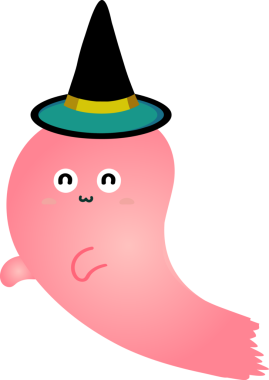 Tatlı hayalet çizgi filmi, cadılar bayramı