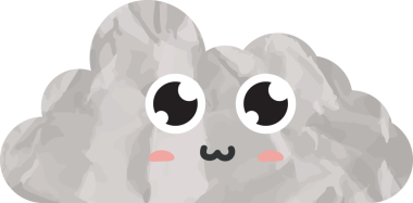 Şirin bulut kağıdı sanatı, buruşuk element