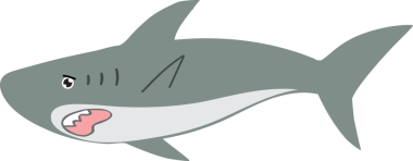 Şirin köpekbalığı karikatürü, deniz hayvanı