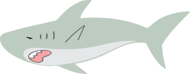 Şirin köpekbalığı karikatürü, deniz hayvanı