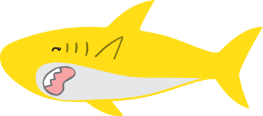 Şirin köpekbalığı karikatürü, deniz hayvanı