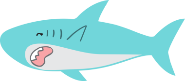 Şirin köpekbalığı karikatürü, deniz hayvanı