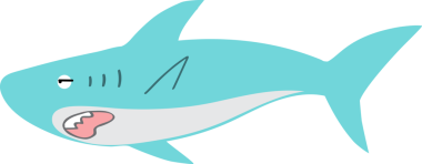 Şirin köpekbalığı karikatürü, deniz hayvanı