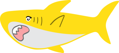 Şirin köpekbalığı karikatürü, deniz hayvanı