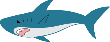 Şirin köpekbalığı karikatürü, deniz hayvanı