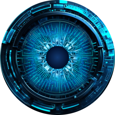 Göz siber gelecek teknolojisi kavramı