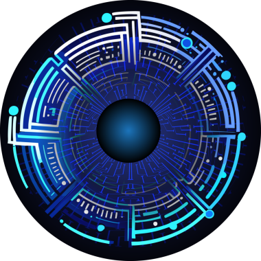 Göz siber gelecek teknolojisi kavramı