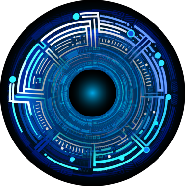 Göz siber gelecek teknolojisi kavramı