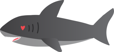 Şirin köpekbalığı karikatürü, deniz hayvanı
