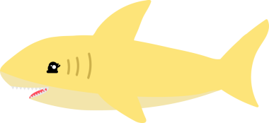 Şirin köpekbalığı karikatürü, deniz hayvanı