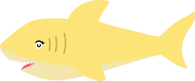 Şirin köpekbalığı karikatürü, deniz hayvanı