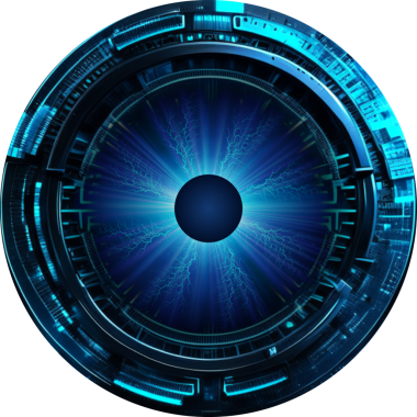 Göz siber gelecek teknolojisi kavramı