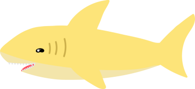 Şirin köpekbalığı karikatürü, deniz hayvanı