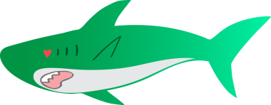 Şirin köpekbalığı karikatürü, deniz hayvanı