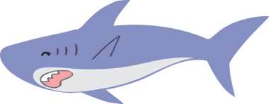 Şirin köpekbalığı karikatürü, deniz hayvanı