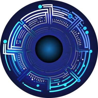 Göz siber gelecek teknolojisi kavramı