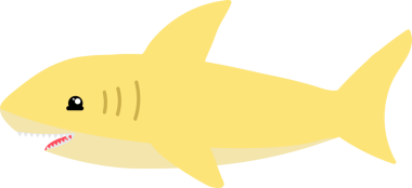 Şirin köpekbalığı karikatürü, deniz hayvanı