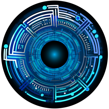 Göz siber gelecek teknolojisi kavramı