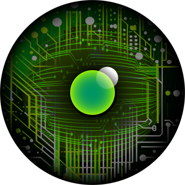 Soyut devre kartı vektör arkaplanı. 10 saniye.