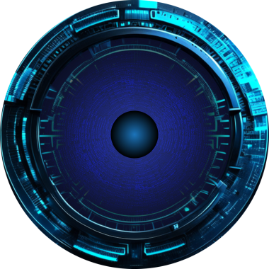 Göz siber gelecek teknolojisi kavramı