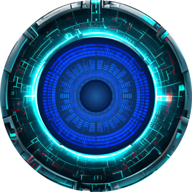 Göz siber gelecek teknolojisi kavramı