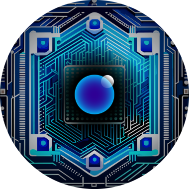 Devre kartı ile soyut arkaplan