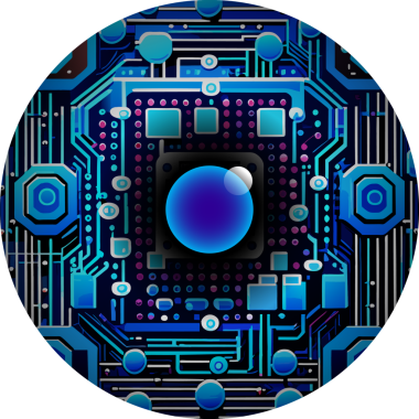 Devre teknolojisi kavramı vektör illüstrasyonu 10 birim