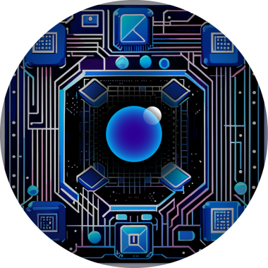 Soyut teknoloji arkaplanının vektör çizimi