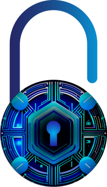 asma kilit siber güvenlik simgesi neon biçiminde